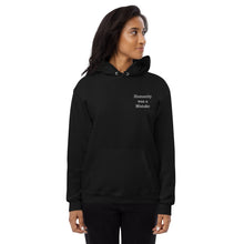 Load image into Gallery viewer, Humanity was a Mistake Unisex Hoodie Black Embroidered
